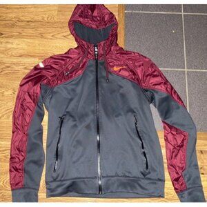 Nike Virginia Tech Hokies Mens Hooded Full Zip Lined Jacket Medium